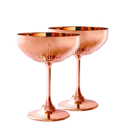 Copper Coupes from Absolut Elyx - Set of Two - Bespoke Bar L.A.