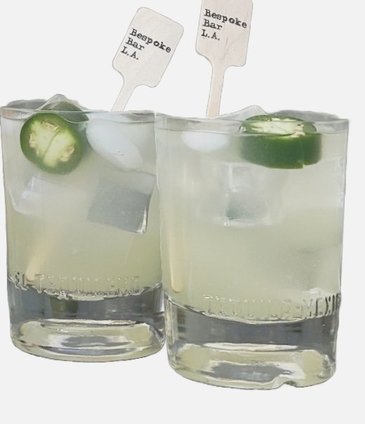 El Tequileno Recycled Bottle Rocks Glasses - Set of Two - Bespoke Bar L.A.
